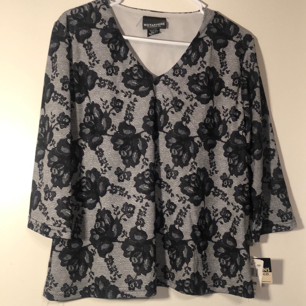 Vintage Notation clothing top L